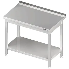 Stalgast Arbeitstisch mit Grundboden, 800x700x850 mm, mit Aufkantung, verschweißt