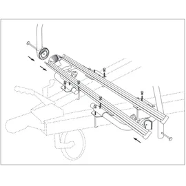 PRO PLUS Deichsel Fahrradträger Schwarz für 2 Fahrräder