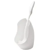 Haug Bürsten Haug WC-Garnitur modern mit Rundbürste #6420, WEISS