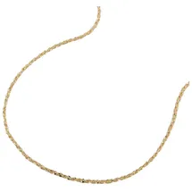 GALLAY Kette 0,6mm Fantasie-Muster gedreht Gold 45cm