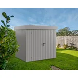 Hörmann EcoStar Gerätehaus 2,37 x 1,81 m Graualuminium