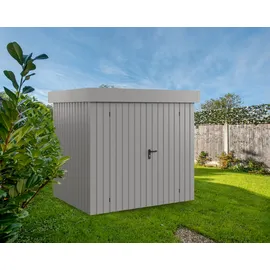 Hörmann EcoStar Gerätehaus 2,37 x 1,81 m Graualuminium