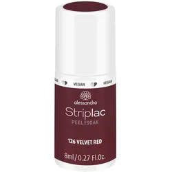 Alessandro Striplac Peel or Soak 126 Velvet Red - Vegan