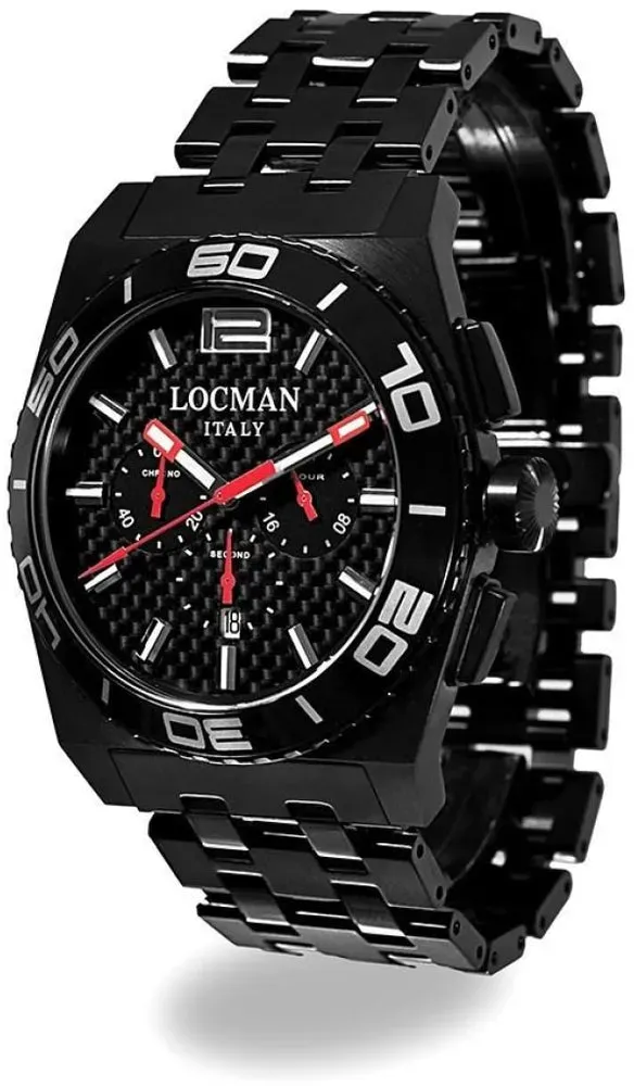 Locman Stealth Mens 0212BKKA-CBKBRK Quartz Watch