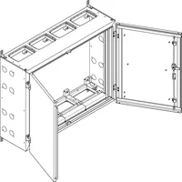 ABN NT45P Wandgehäuse schutzisoliert IP55 BxHxT: 1090x840x340mm