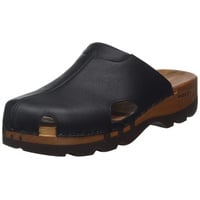 Woody Herren Lissabon Holzschuh, schwarz, 45 EU