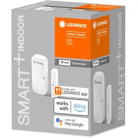 LEDVANCE Sensor mit WiFi-Technologie um offene Türen und Fenster zu erkennenn, Steuerung über Smartphone, Kompatibel mit Alexa und Google, 1er-Pack