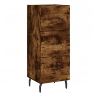 VidaXL Sideboard Räuchereiche 34,5x34x90 cm Holzwerkstoff Vidaxl