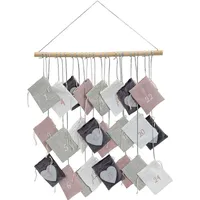 SVJ Adventskalender 24 zakjes - 0x52x55 cm - Holz - Weiß - Weiß