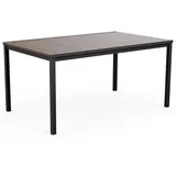 KETER Signature Porto Gartentisch 160 x 60,5 x 14 cm Walnuss/Schwarz