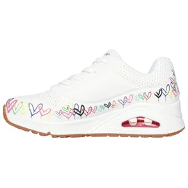 SKECHERS Uno Love All Around Damen Weiß/Mehrfarbig 37