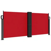 vidaXL Seitenmarkise Ausziehbar Rot 100x1000 cm