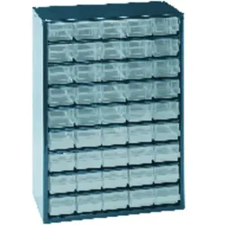 Schubladen-Magazin mit 45 Laden Typ 150-00 blau