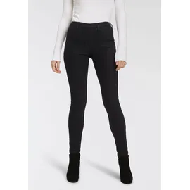 FLASHLIGHTS Jeansjeggings FLASHLIGHTS, Damen, Gr. 38, N-Gr, schwarz (schwarz, grau), Jeans, Obermaterial: 80% Baumwolle, 19% Polyester, 1% Elasthan, Basic, eng lang, Jeans, enge Passform, Röhrenjeans, Used-Look-Waschung, hohe Leibhöhe