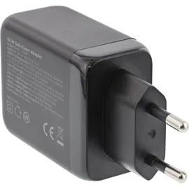 InLine USB PD Netzteil, GaN Ladegerät, 3-Port, Dual USB-C + USB-A, 65W,