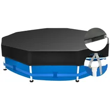 Sekey Poolabdeckung Rund schwarz 305 cm