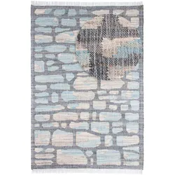 Sisalteppich MORGENLAND "Sisalteppich - Alistair - grau", schwarz, B:150cm H:6mm L:200cm, Jute, Teppiche, SisalOptik