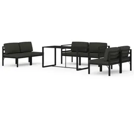 vidaXL Garten-Lounge-Set 7-tlg. anthrazit/grau