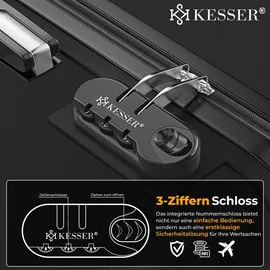 Kesser Koffer-Set 3-tlg. schwarz