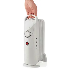 ETC Shop Ölradiator Heizung Elektroheizung, Thermostat 1 Hitzestufe, geräuscharm, tragbar mit Handgriff, 500 Watt, Bxhxt 23x38,5x13,5 cm