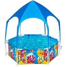 BESTWAY Kinderschwimmbecken, Mehrfarbig, Metall, Kunststoff, 51 cm, Freizeit, Pools und Wasserspaß, Planschbecken