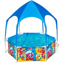 BESTWAY Kinderschwimmbecken, Mehrfarbig, Metall, Kunststoff, 51 cm, Freizeit, Pools und Wasserspaß, Planschbecken