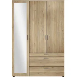 Stella Trading Drehtürenschrank VESALA 135 x 195 x 56 cm Eiche