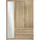 Stella Trading Drehtürenschrank VESALA 135 x 195 x 56 cm Eiche