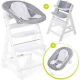hauck Alpha+ 4-tlg. Newborn Set white/stretch grey