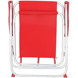 Wellhome Strandstuhl Klappbar Rot