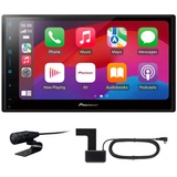 Pioneer SPH-DA77DAB-AN 2DIN Mediacenter, kapazitives 6,8" Touchpanel, mit Wi-Fi, Bluetooth, Apple CarPlay, Android Auto und DAB+, 13-Band-Grafikequalizer, inkl. DAB-Antenne