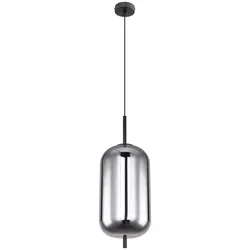 Hängeleuchte Blacky in Grau/Schwarz max. 60 Watt