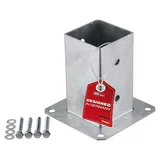 SOTech Pfostenträger zum Aufschrauben vierkant 80 x 80 mm feuerverzinkt,