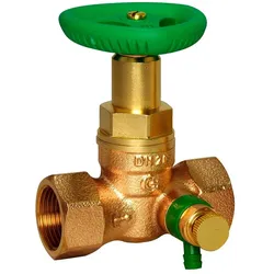 Flamco Rotguss-Kolbenventil DN 15, Entleerung Muffe-Muffe M1204070