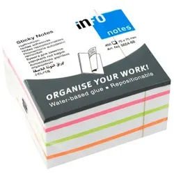 INFO Notes Pastel 75x75mm 450B weiß