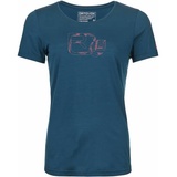 Ortovox 120 Cool Tec Leaf Logo T-Shirt Damen petrol blue-S