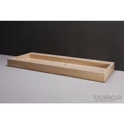Forzalaqua Stein Waschbecken, PALERMO TRAVERTIN MATT GESCHLIFFEN 100,5X51,5X9CM