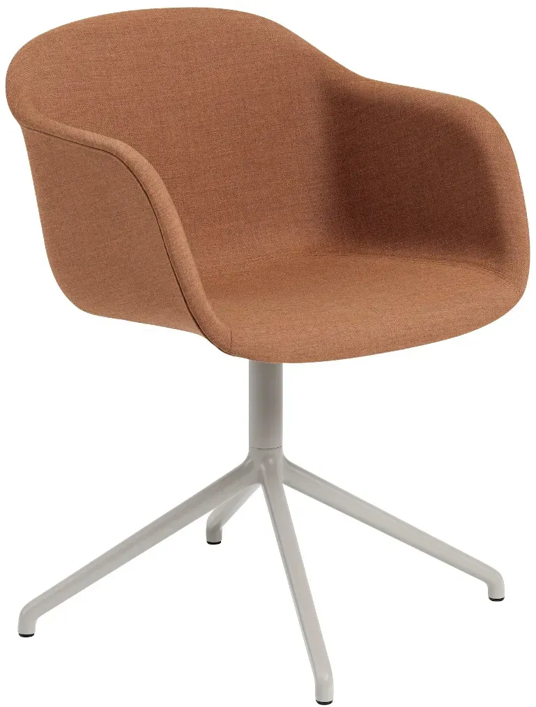 Muuto Fiber Armchair, swivel base, remix 452 / grau