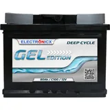 Electronicx Edition Gel Batterie 80 Ah 12V Wohnmobil Boot Versorgung