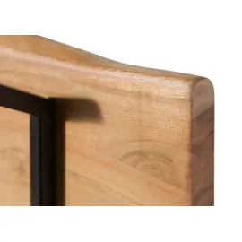 MASSIVMOEBEL24.DE Wandgarderobe Melbourne 100 x 25 x 3 cm Akazie