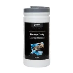Plum Heavy Duty Reinigungstücher für den Einsatz ohne Wasser 5270 , 1 Spenderdose = 75 Tücher, Maße: 200 x 250 mm