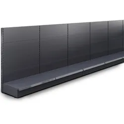 BROOKLYN | Gondel Wandregal | B1800xH135cm | Komplett Set