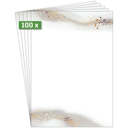 Sigel Motiv-Papier A4 »Water color gold beige« gold, 21x29.7 cm