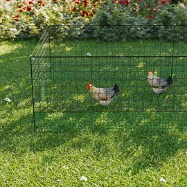 sweeek Hühnerzaun-Set 12 m Schwarz