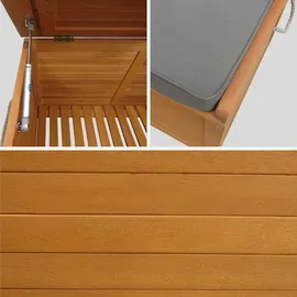 sweeek Gartentruhe 200 l 125 x 60 x 96 cm Braun