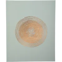 Exacompta Gästebuch Ellipse 27x22 cm Kunstlederpapier mit Rosé-Goldprägung Goldschnitt 100 Seiten Grün