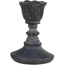 Chic Antique Kerzenständer antik, H8/Ø7 cm, antik schwarz