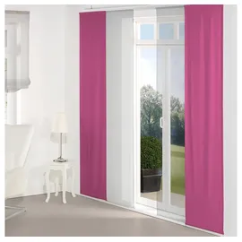 Wirth Schiebegardine Dim out (1 St), Paneelwagen, verdunkelnd, inkl. Beschwerungsstange rosa 60 cm x 145 cm