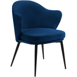 Ruby | Hotel Stuhl | Samt | Blau