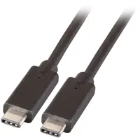 EFB-Elektronik USB-C auf USB-C 0,5 m Schwarz